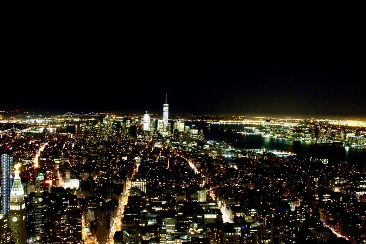new york empire state buliding nuit