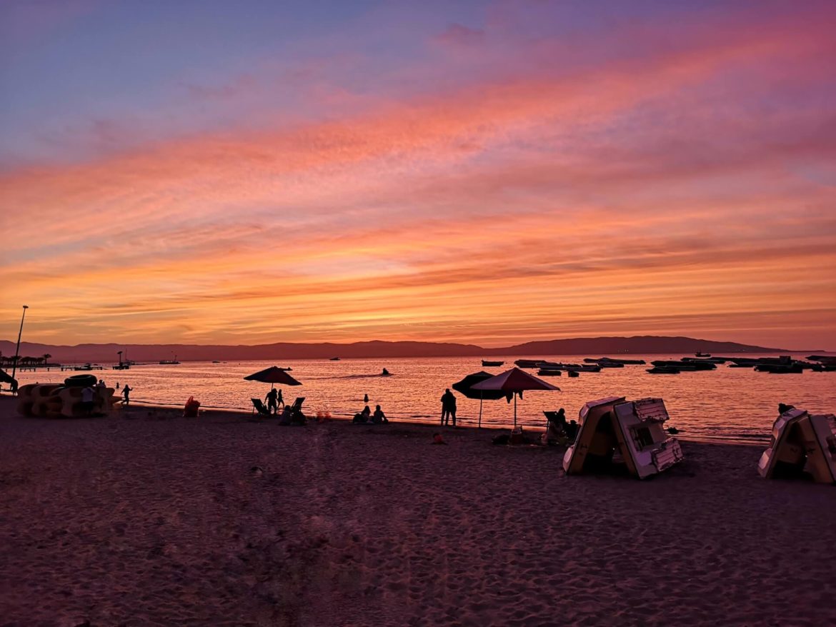 Coucher de soleil à Paracas
