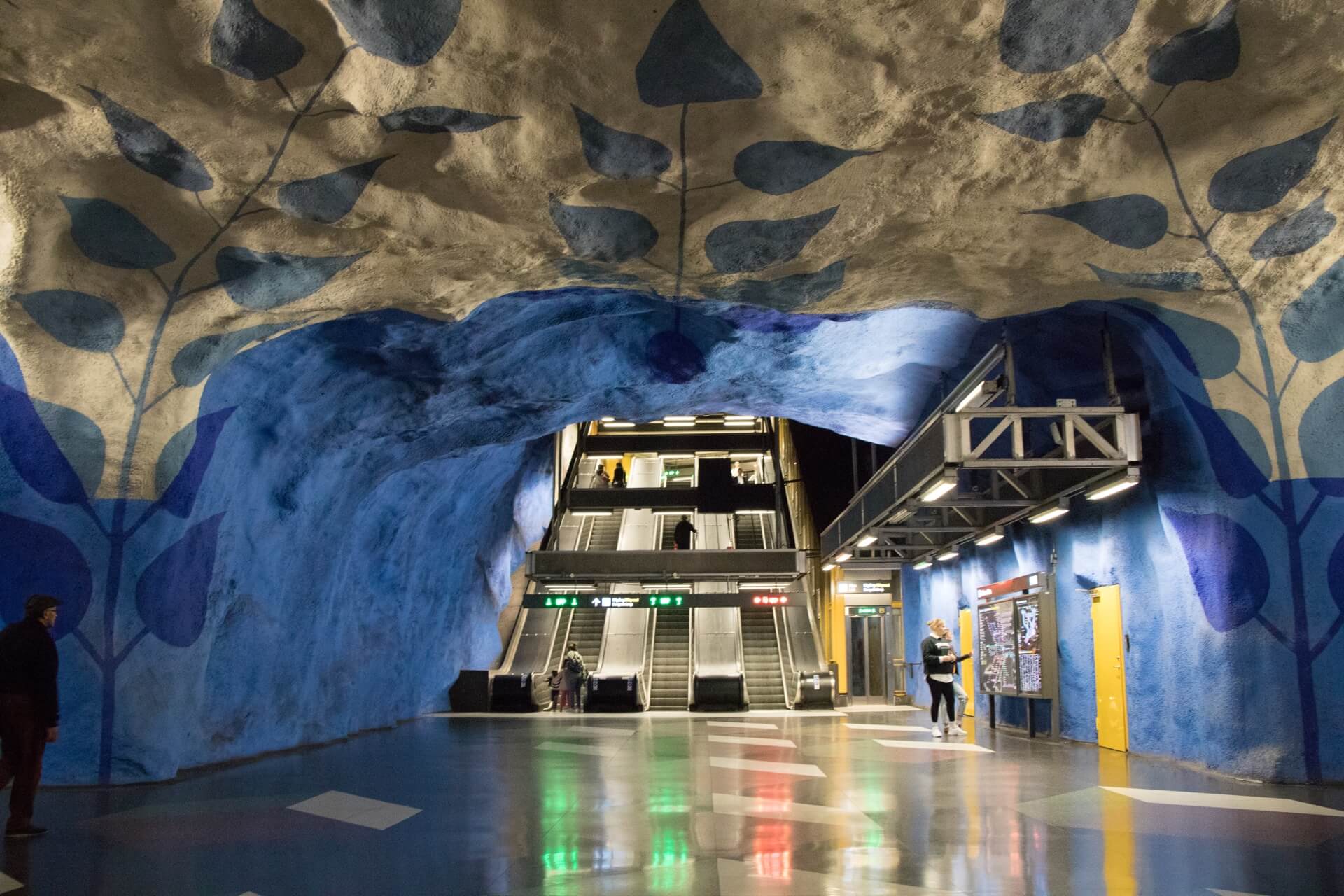 Visiter station metro T-centralen Stockholm