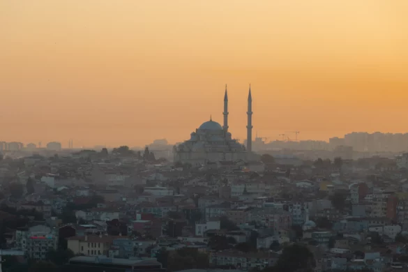 Coucher de soleil depuis la tour Galata